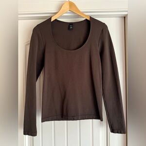 Banana Republic Stretch Long Sleeve Top